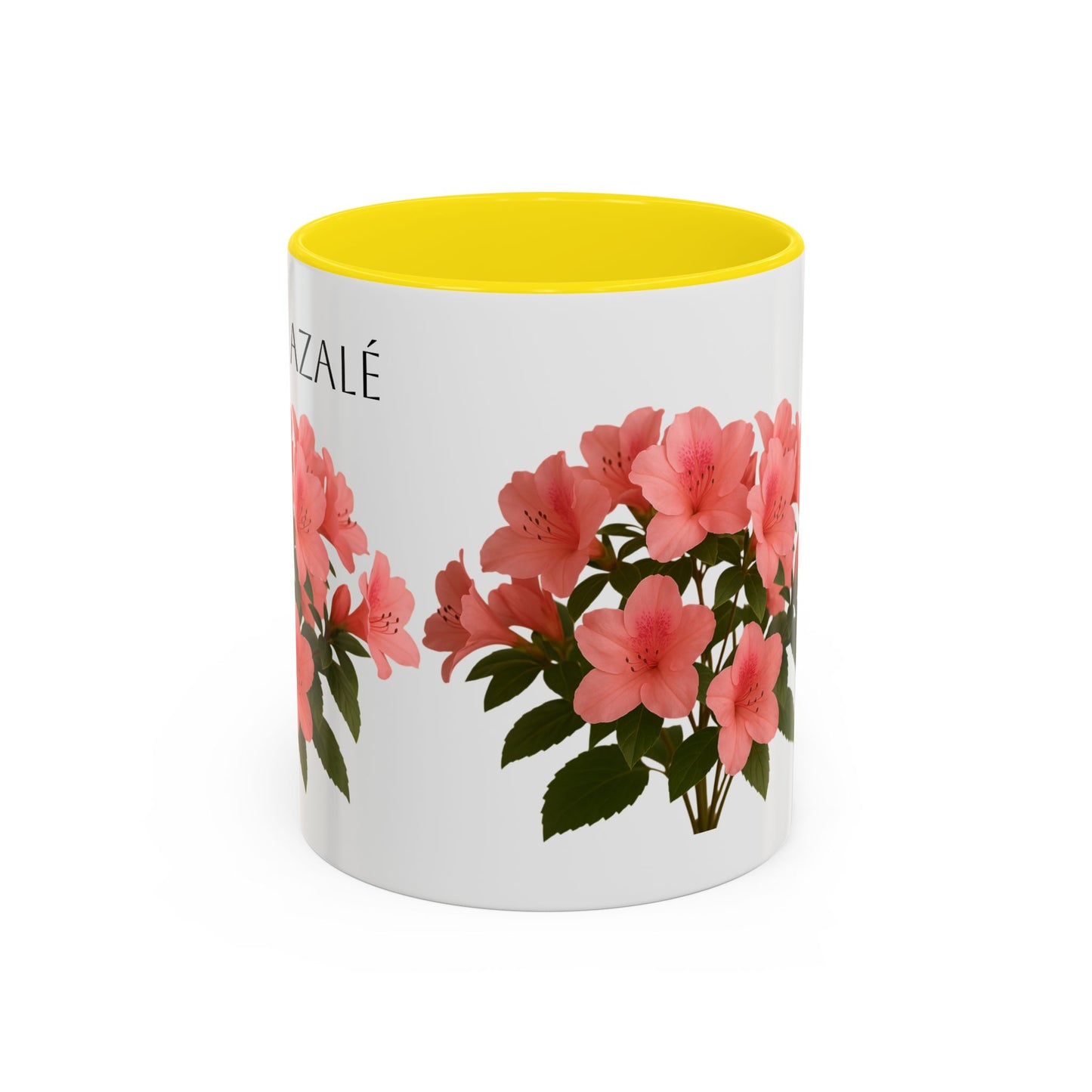 Azalea Floral Coffee Mug, Elegant Tea Cup, Gift for Garden Lovers, Mother's Day, Flower Enthusiasts, Home Decor