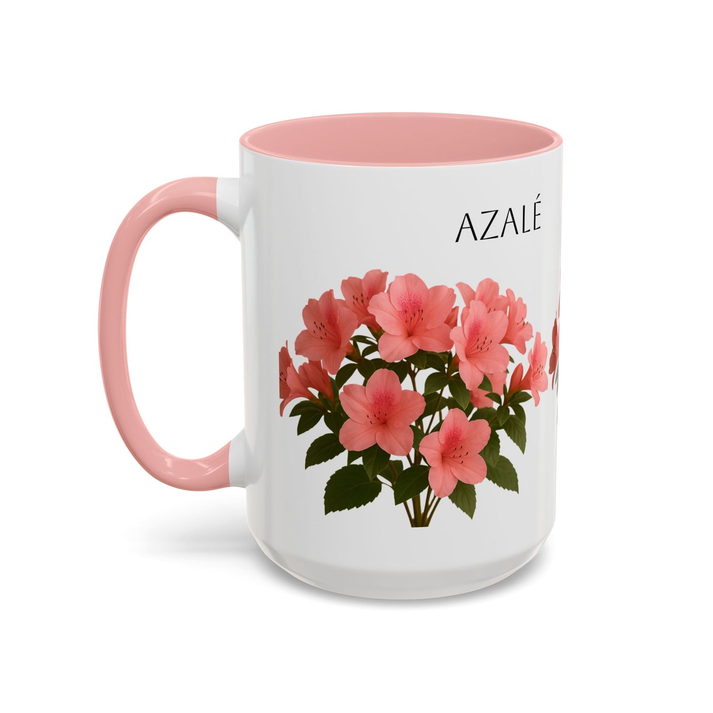 Azalea Floral Coffee Mug, Elegant Tea Cup, Gift for Garden Lovers, Mother's Day, Flower Enthusiasts, Home Decor