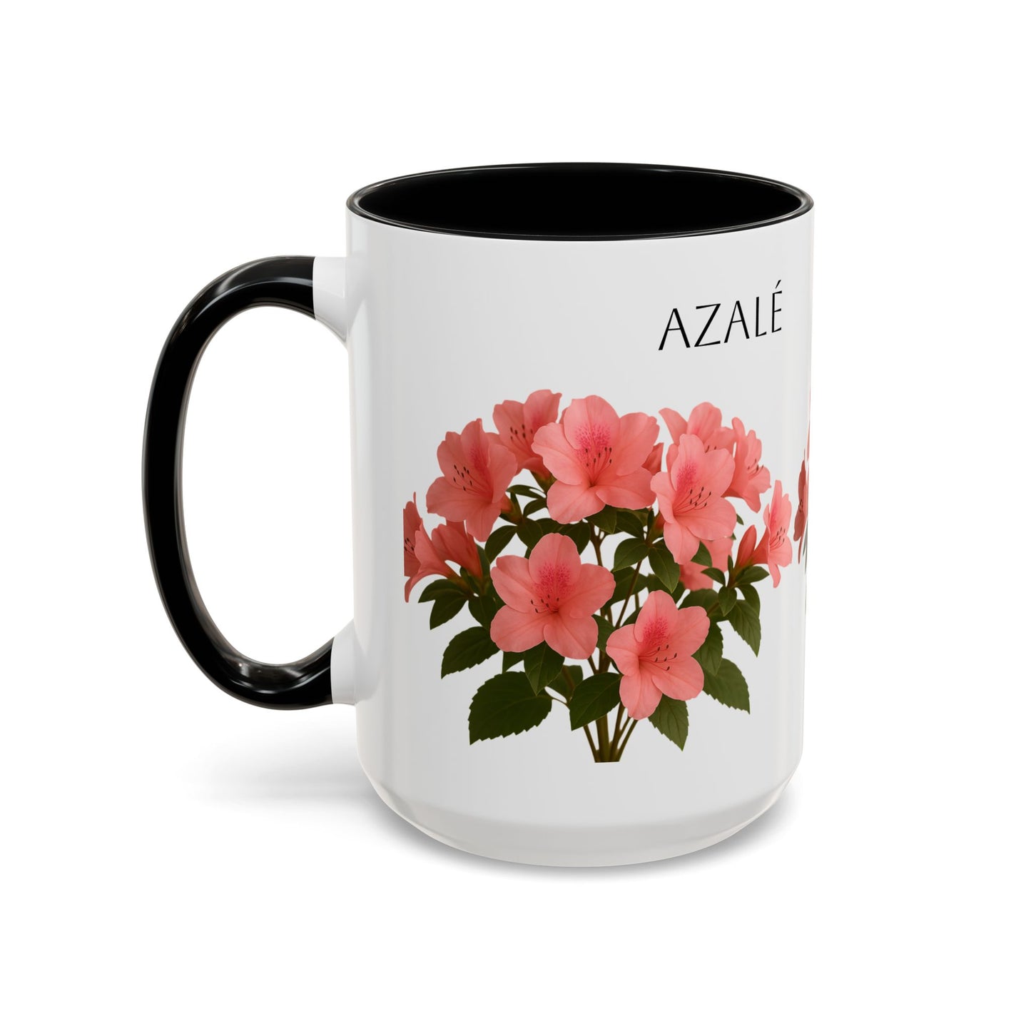 Azalea Floral Coffee Mug, Elegant Tea Cup, Gift for Garden Lovers, Mother's Day, Flower Enthusiasts, Home Decor
