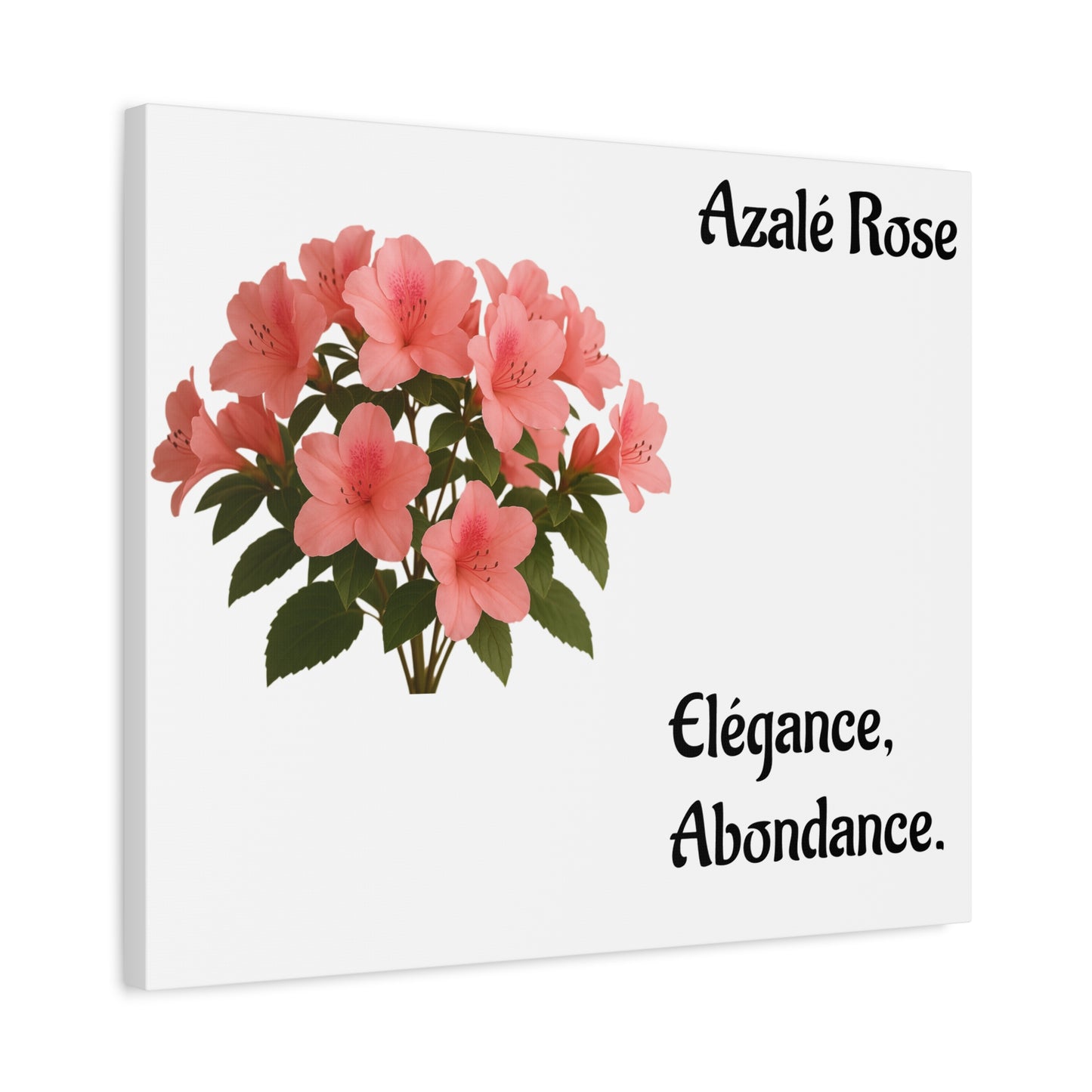 Elegant Azalea Rose Canvas Art, Floral Wall Decor, Home Decoration, Gifts for Her, Botanical Wall Art, Mother's Day Gift