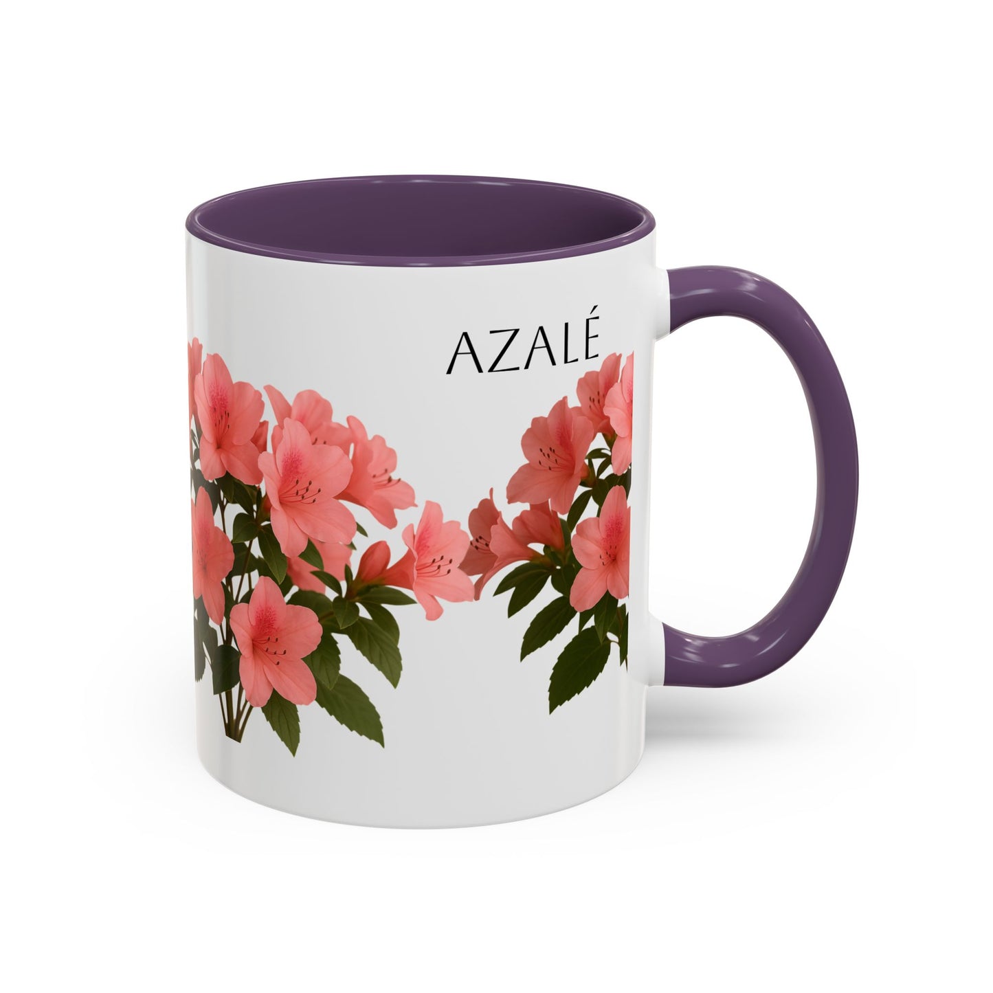 Azalea Floral Coffee Mug, Elegant Tea Cup, Gift for Garden Lovers, Mother's Day, Flower Enthusiasts, Home Decor