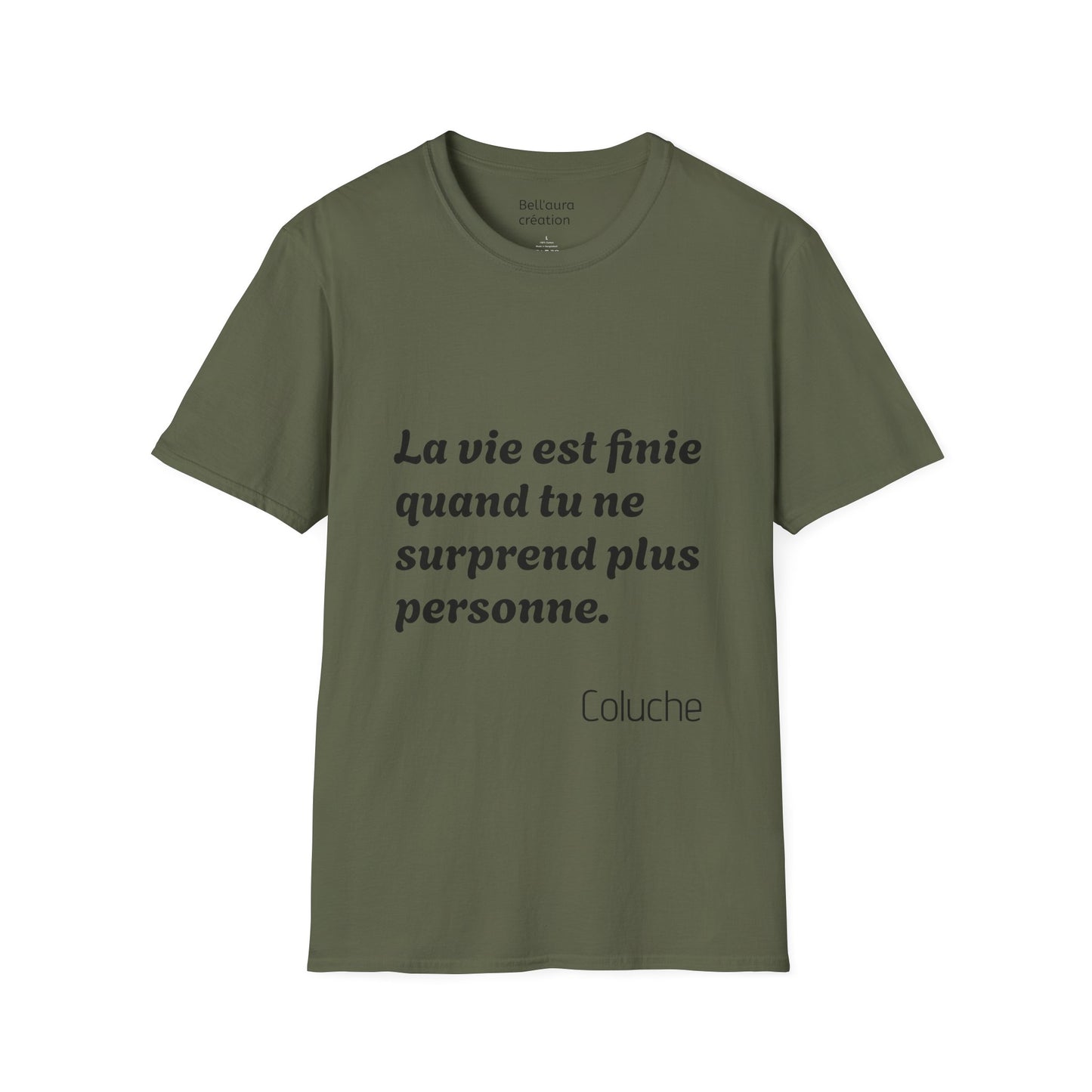 Unisex Softstyle T-Shirt with Thought-Provoking Quote, Comfortable Casual Wear, Gift for Friends, Inspirational Apparel, Meaningful Tees