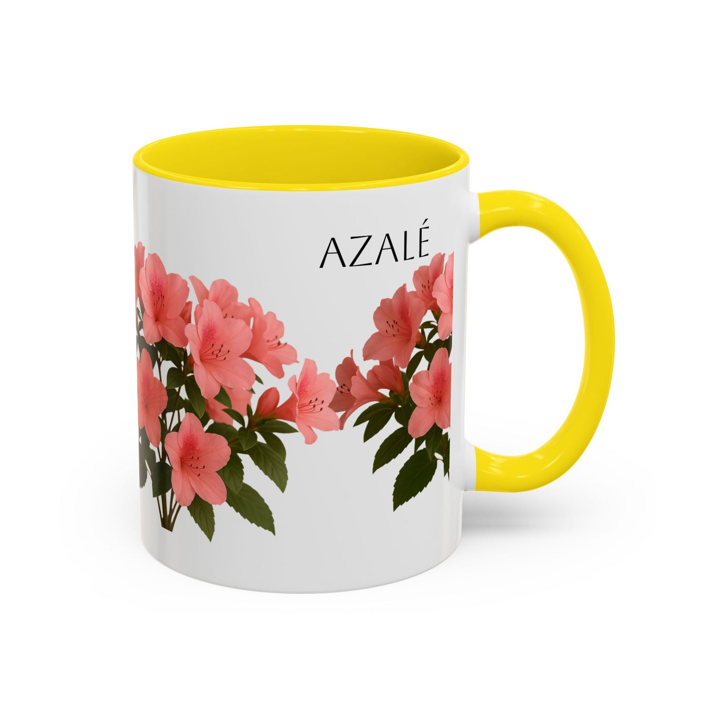 Azalea Floral Coffee Mug, Elegant Tea Cup, Gift for Garden Lovers, Mother's Day, Flower Enthusiasts, Home Decor