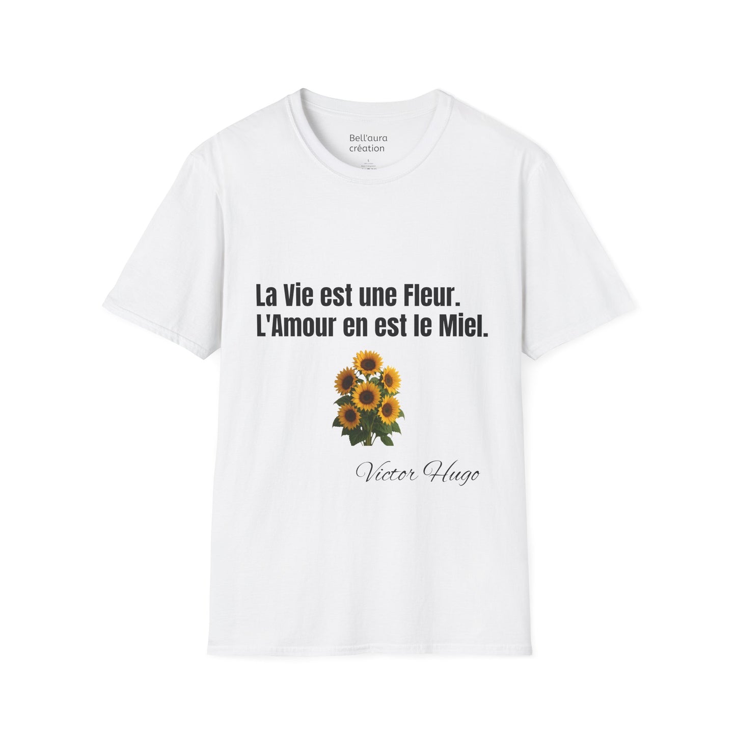 Flower Quote Unisex T-Shirt, Inspirational Tee, Gift for Her, Garden Lover Shirt, Mother's Day Present, Nature Lover Apparel
