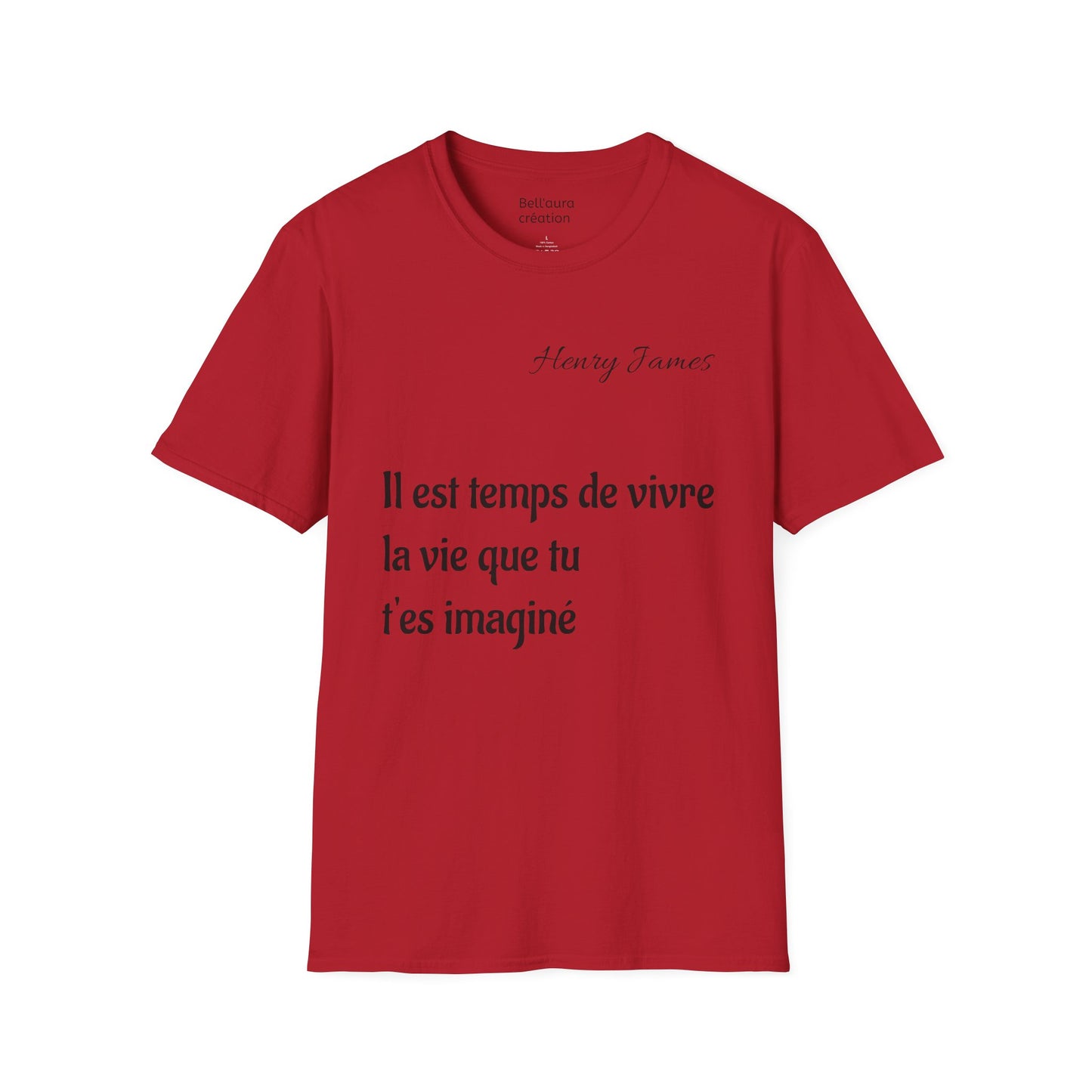Inspirational Quote Unisex Softstyle T-Shirt | Motivational Tee | Gift for Book Lovers, Literature Enthusiasts, Graduation, Birthday