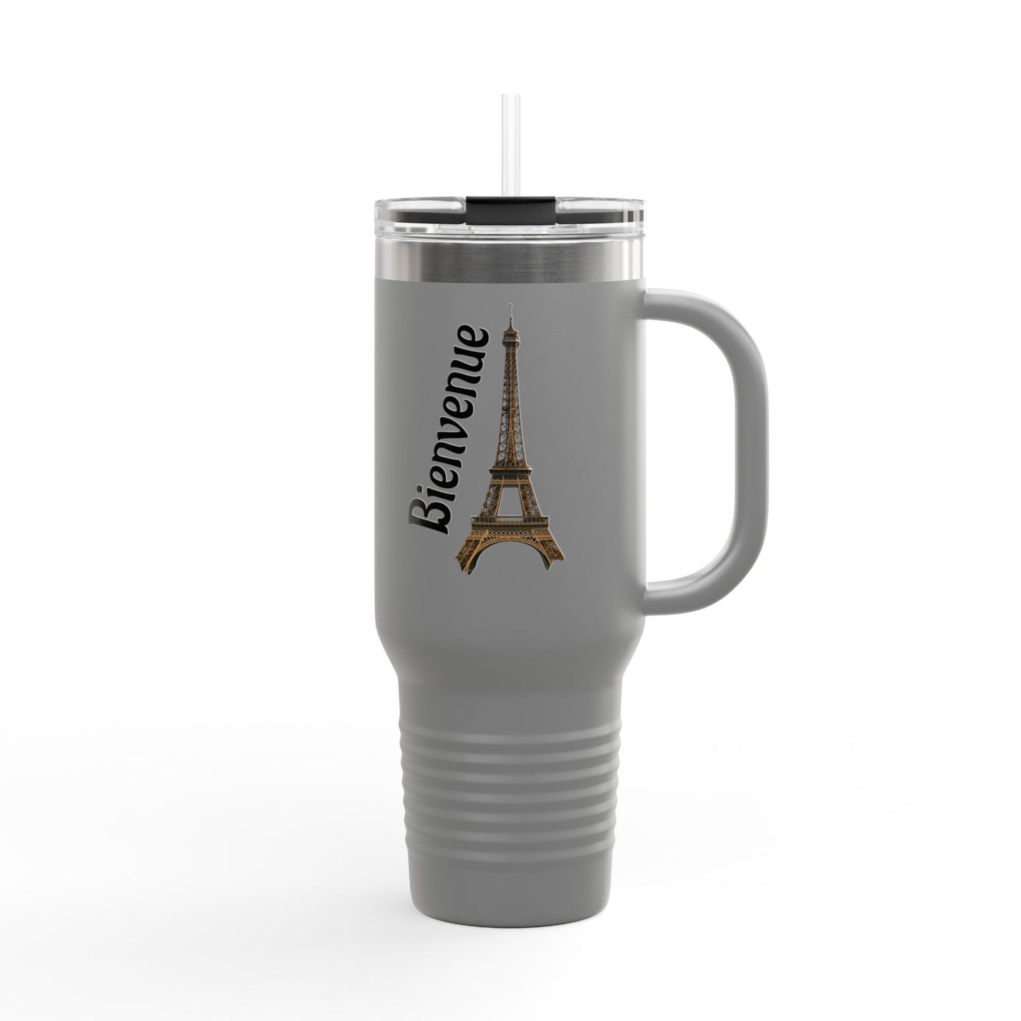 Eiffel Tower Insulated Travel Mug – 40oz, Keeps Drinks Hot/Cold, Perfect for Travel, Coffee Lovers, Gifts for Paris Enthusiasts
