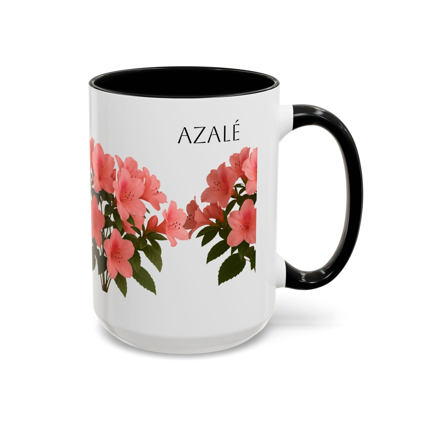Azalea Floral Coffee Mug, Elegant Tea Cup, Gift for Garden Lovers, Mother's Day, Flower Enthusiasts, Home Decor