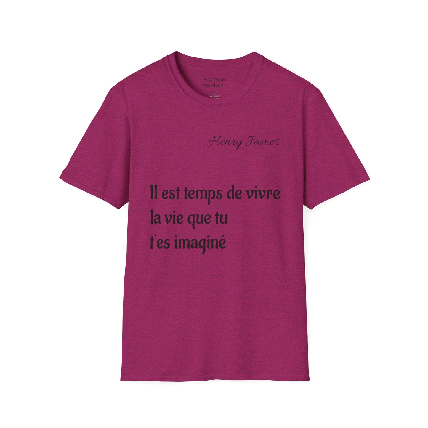 Inspirational Quote Unisex Softstyle T-Shirt | Motivational Tee | Gift for Book Lovers, Literature Enthusiasts, Graduation, Birthday