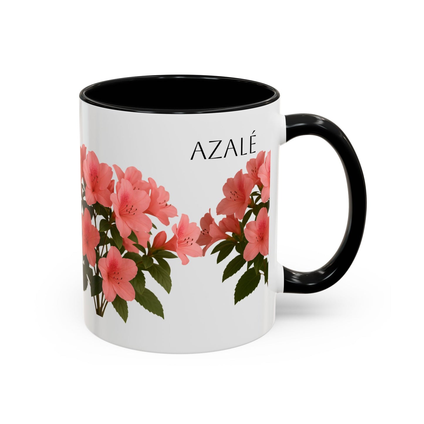 Azalea Floral Coffee Mug, Elegant Tea Cup, Gift for Garden Lovers, Mother's Day, Flower Enthusiasts, Home Decor