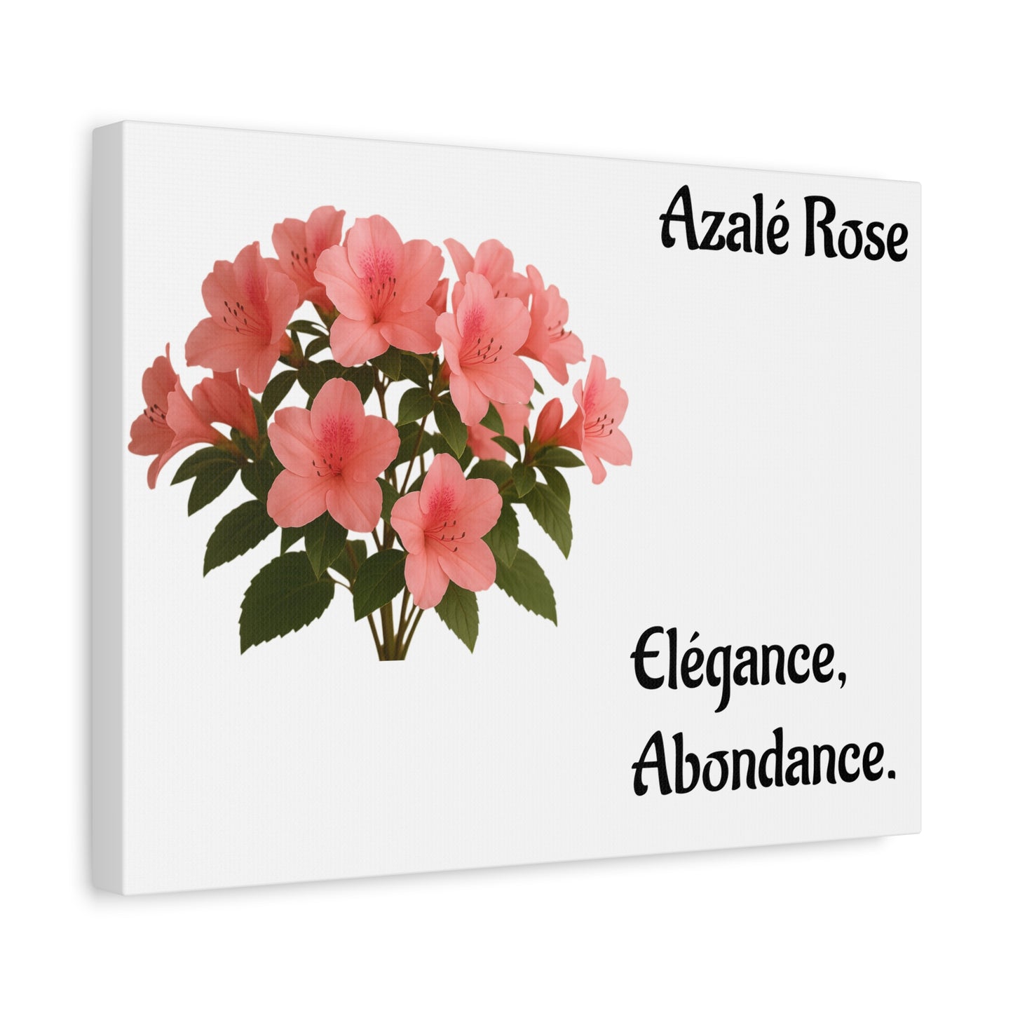 Elegant Azalea Rose Canvas Art, Floral Wall Decor, Home Decoration, Gifts for Her, Botanical Wall Art, Mother's Day Gift