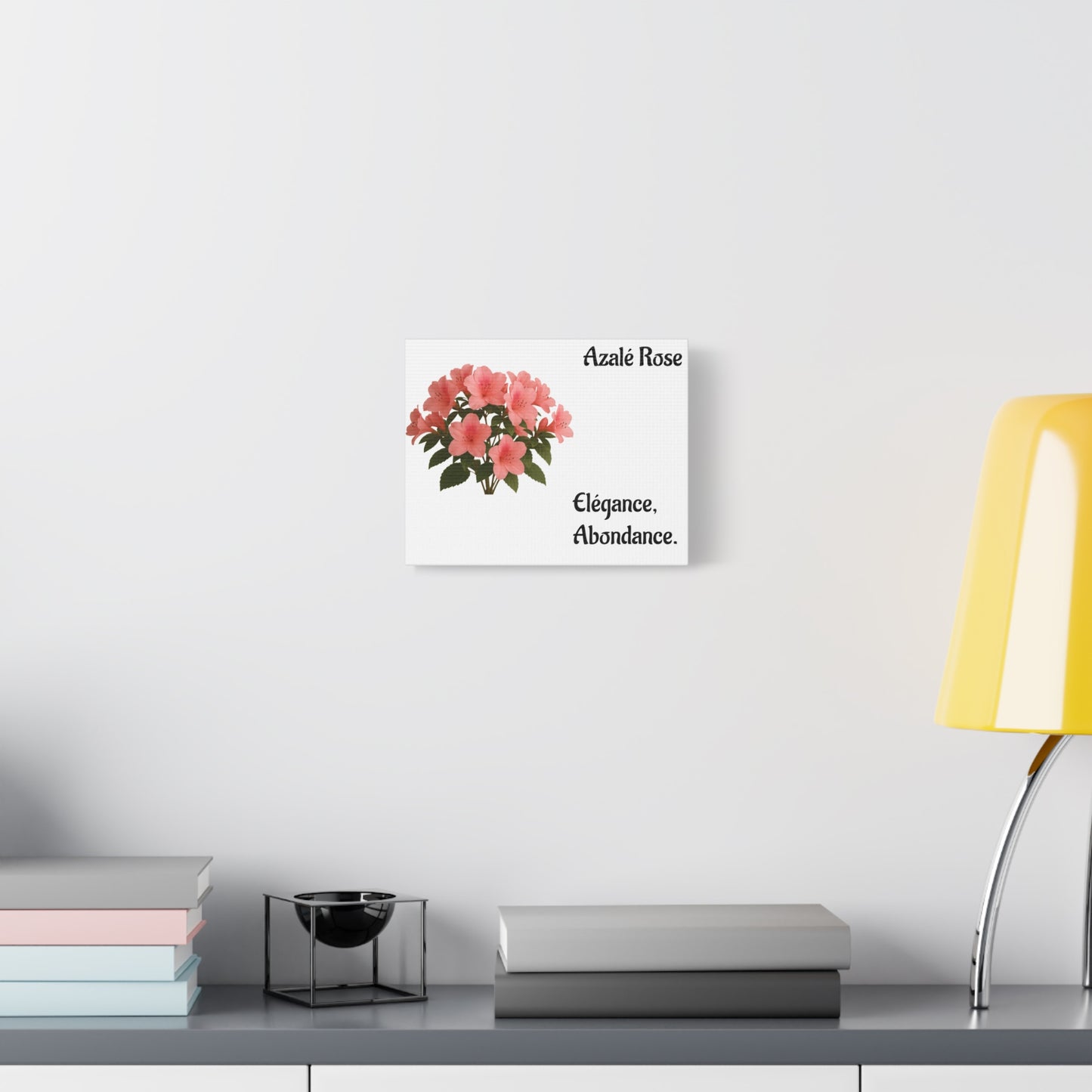 Elegant Azalea Rose Canvas Art, Floral Wall Decor, Home Decoration, Gifts for Her, Botanical Wall Art, Mother's Day Gift