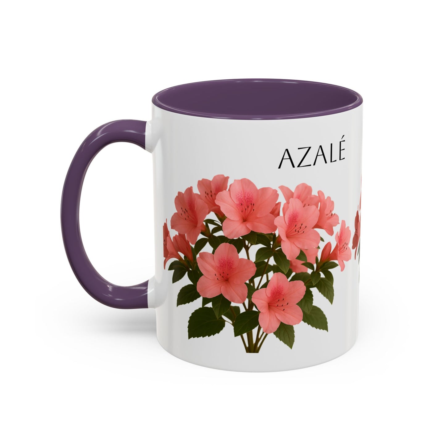 Azalea Floral Coffee Mug, Elegant Tea Cup, Gift for Garden Lovers, Mother's Day, Flower Enthusiasts, Home Decor