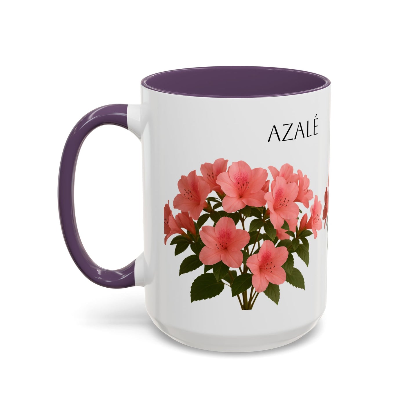 Azalea Floral Coffee Mug, Elegant Tea Cup, Gift for Garden Lovers, Mother's Day, Flower Enthusiasts, Home Decor