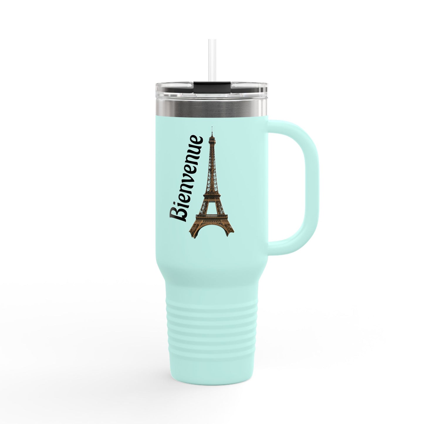 Eiffel Tower Insulated Travel Mug – 40oz, Keeps Drinks Hot/Cold, Perfect for Travel, Coffee Lovers, Gifts for Paris Enthusiasts