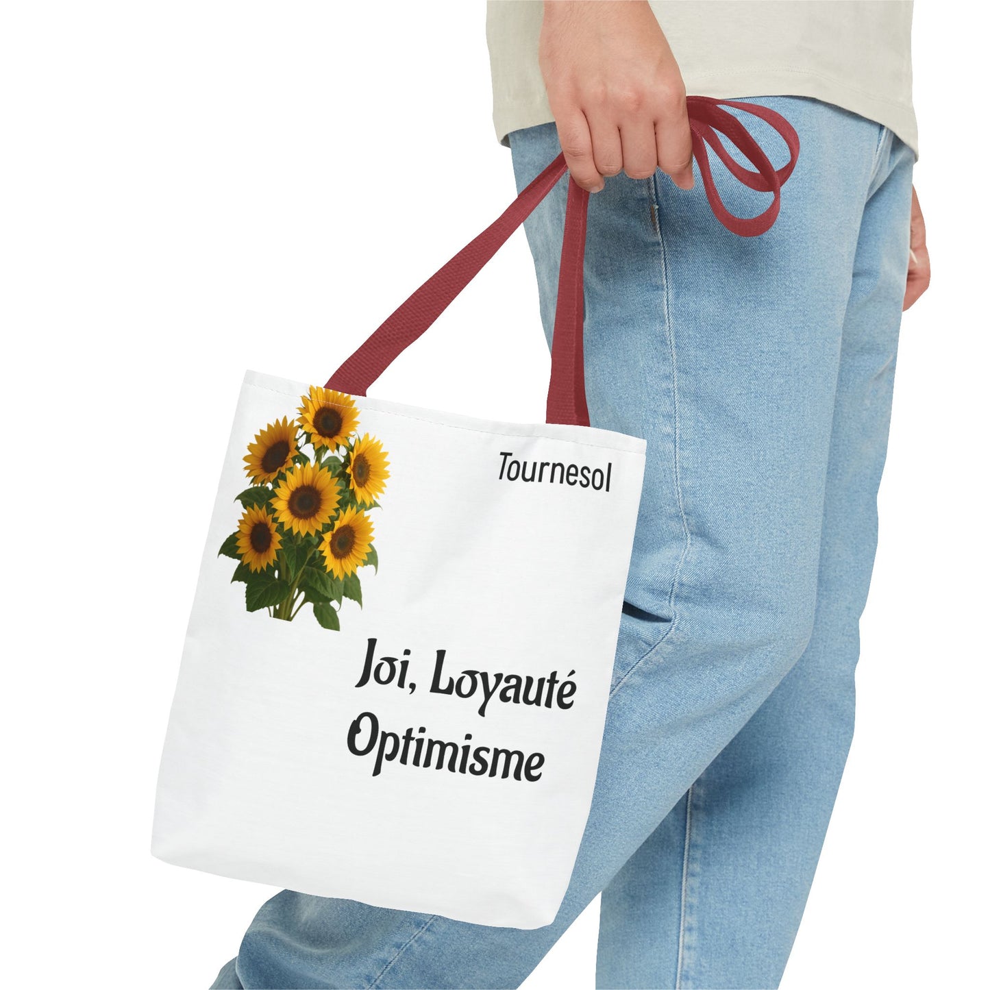 Sunflower Tote Bag - Joy and Optimism Design, Eco-Friendly Tote, Floral Shopping Bag, Gift for Nature Lovers, Summer Accessory