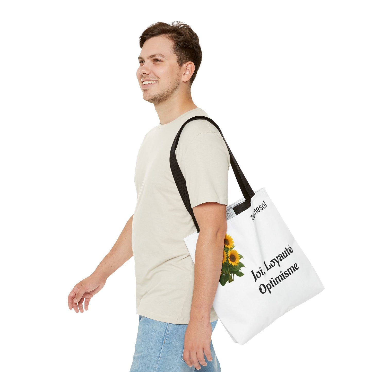 Sunflower Tote Bag - Joy and Optimism Design, Eco-Friendly Tote, Floral Shopping Bag, Gift for Nature Lovers, Summer Accessory
