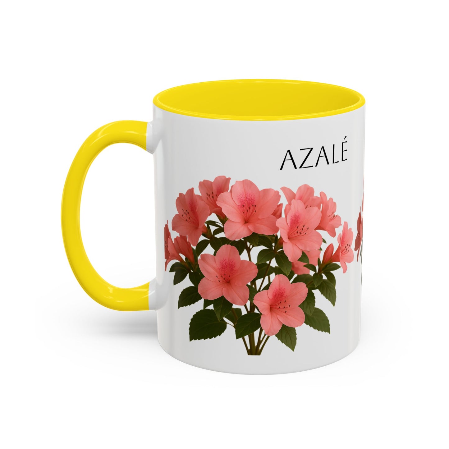 Azalea Floral Coffee Mug, Elegant Tea Cup, Gift for Garden Lovers, Mother's Day, Flower Enthusiasts, Home Decor