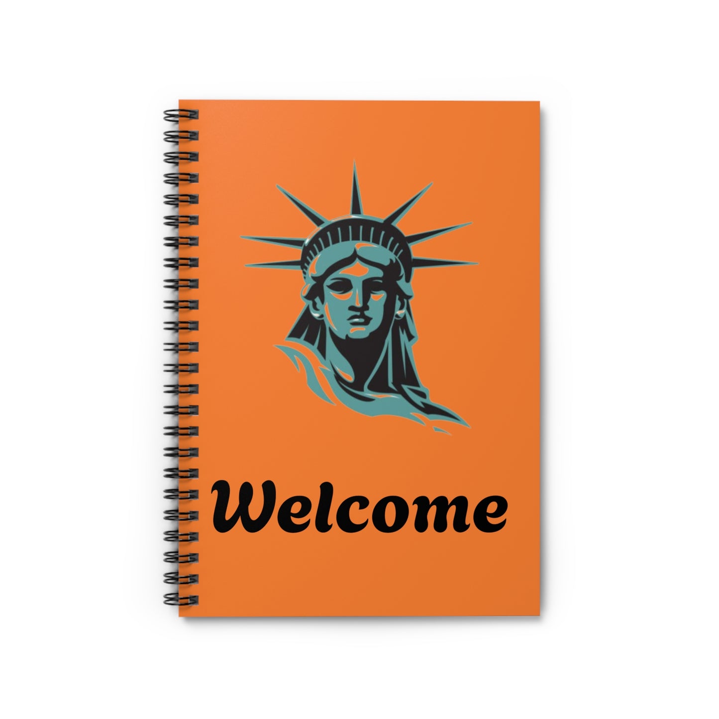 Statue of Liberty Welcome Notebook - A Creative Gift for New Beginnings, Perfect for School, Journaling, or Note-Taking