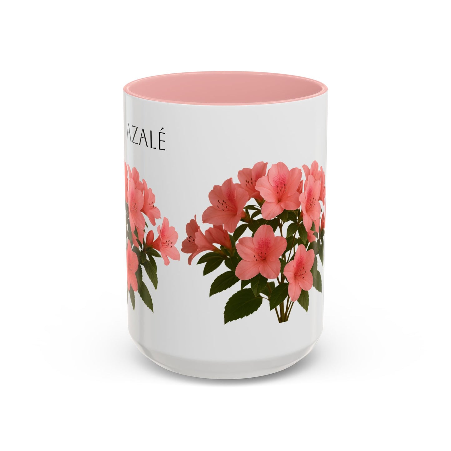 Azalea Floral Coffee Mug, Elegant Tea Cup, Gift for Garden Lovers, Mother's Day, Flower Enthusiasts, Home Decor