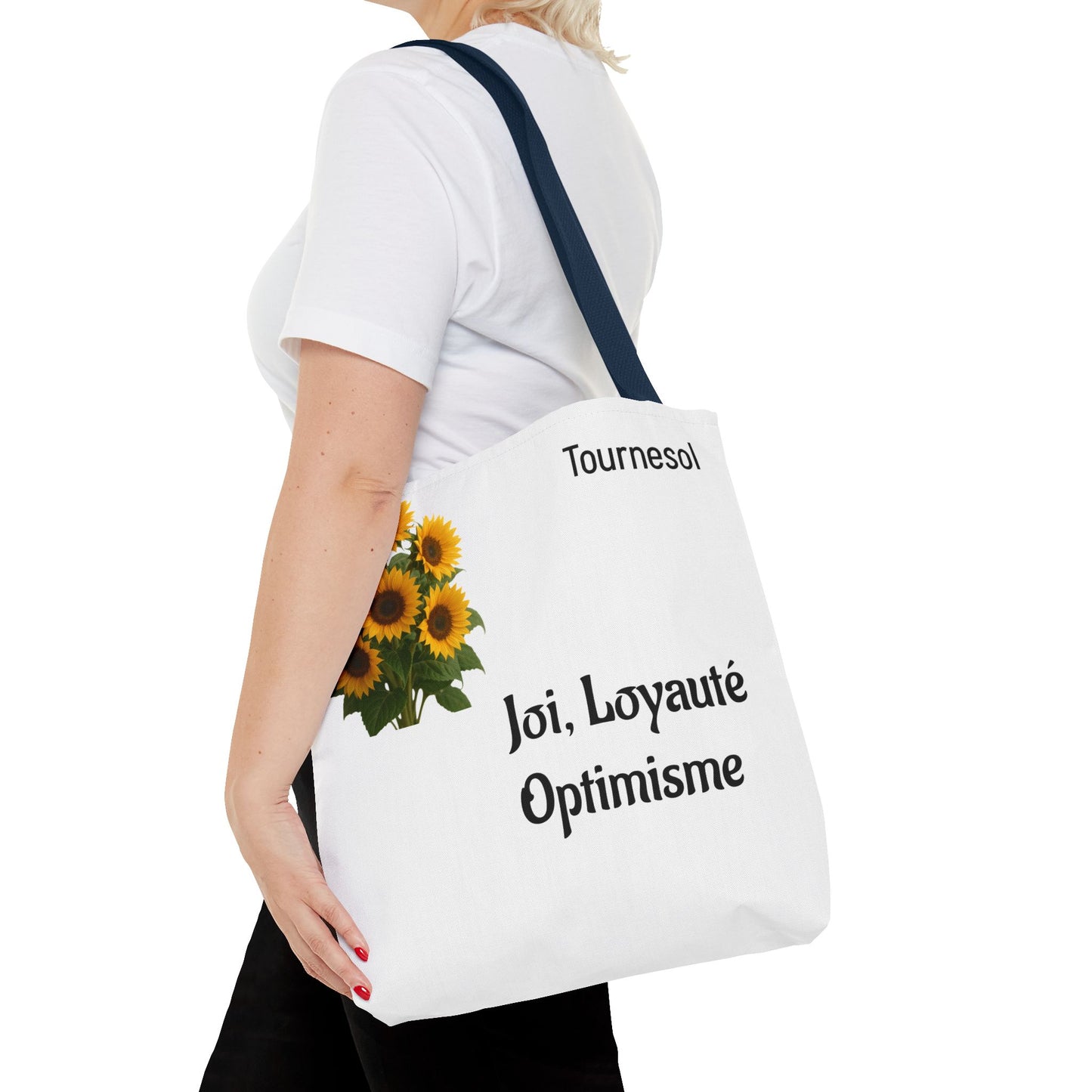 Sunflower Tote Bag - Joy and Optimism Design, Eco-Friendly Tote, Floral Shopping Bag, Gift for Nature Lovers, Summer Accessory
