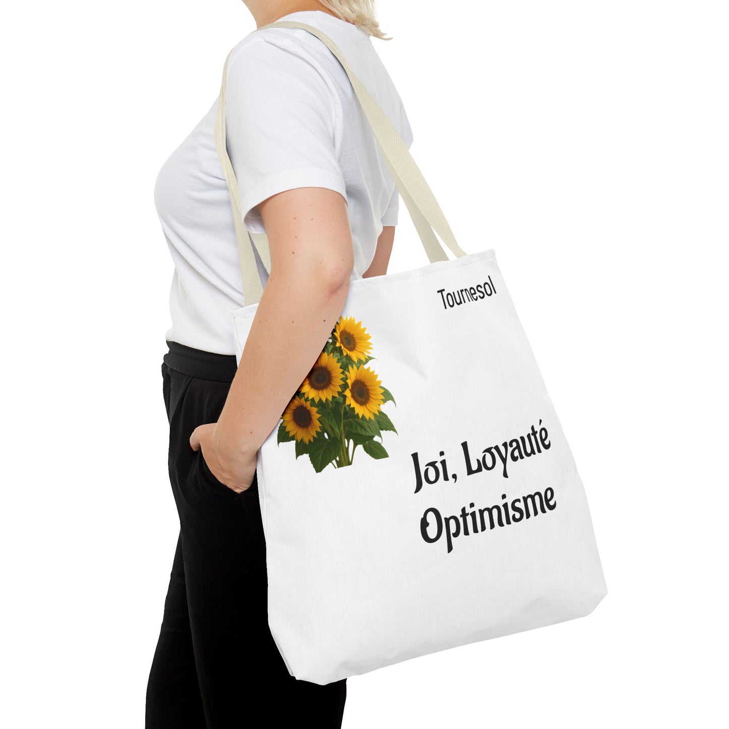 Sunflower Tote Bag - Joy and Optimism Design, Eco-Friendly Tote, Floral Shopping Bag, Gift for Nature Lovers, Summer Accessory