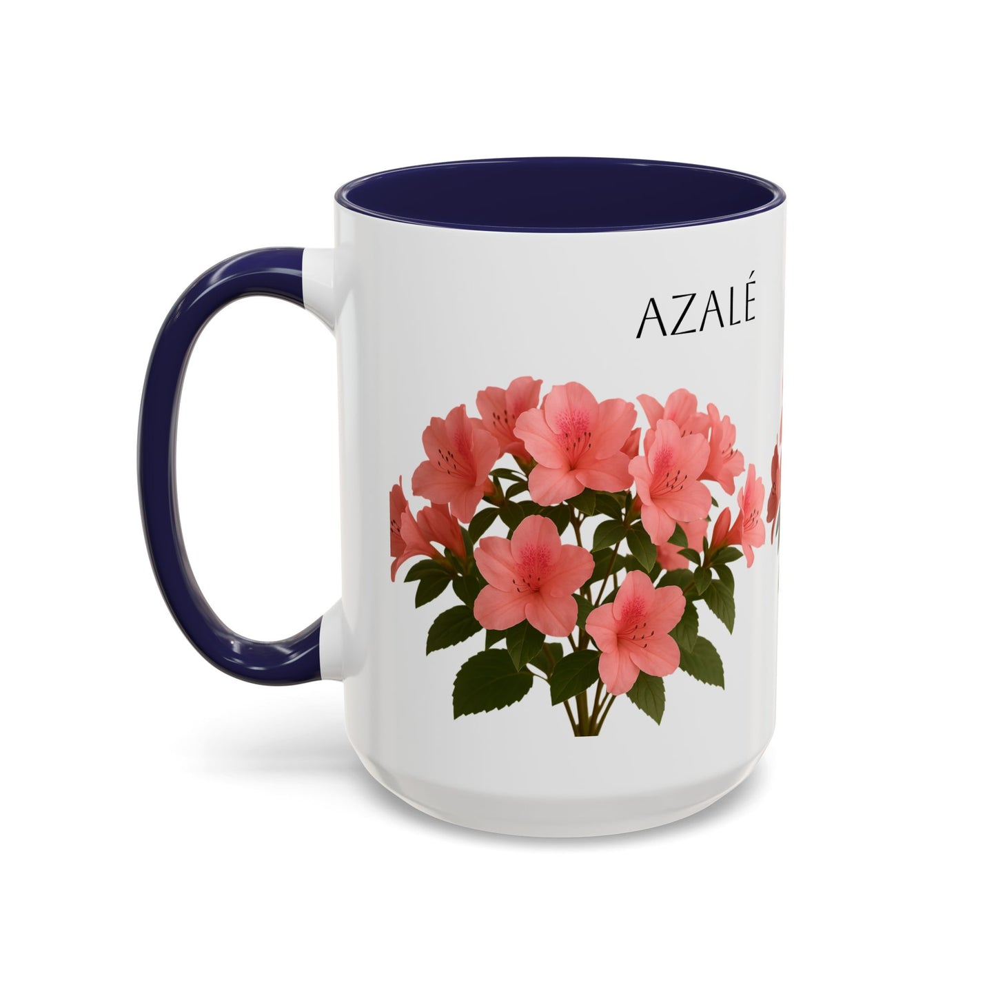 Azalea Floral Coffee Mug, Elegant Tea Cup, Gift for Garden Lovers, Mother's Day, Flower Enthusiasts, Home Decor