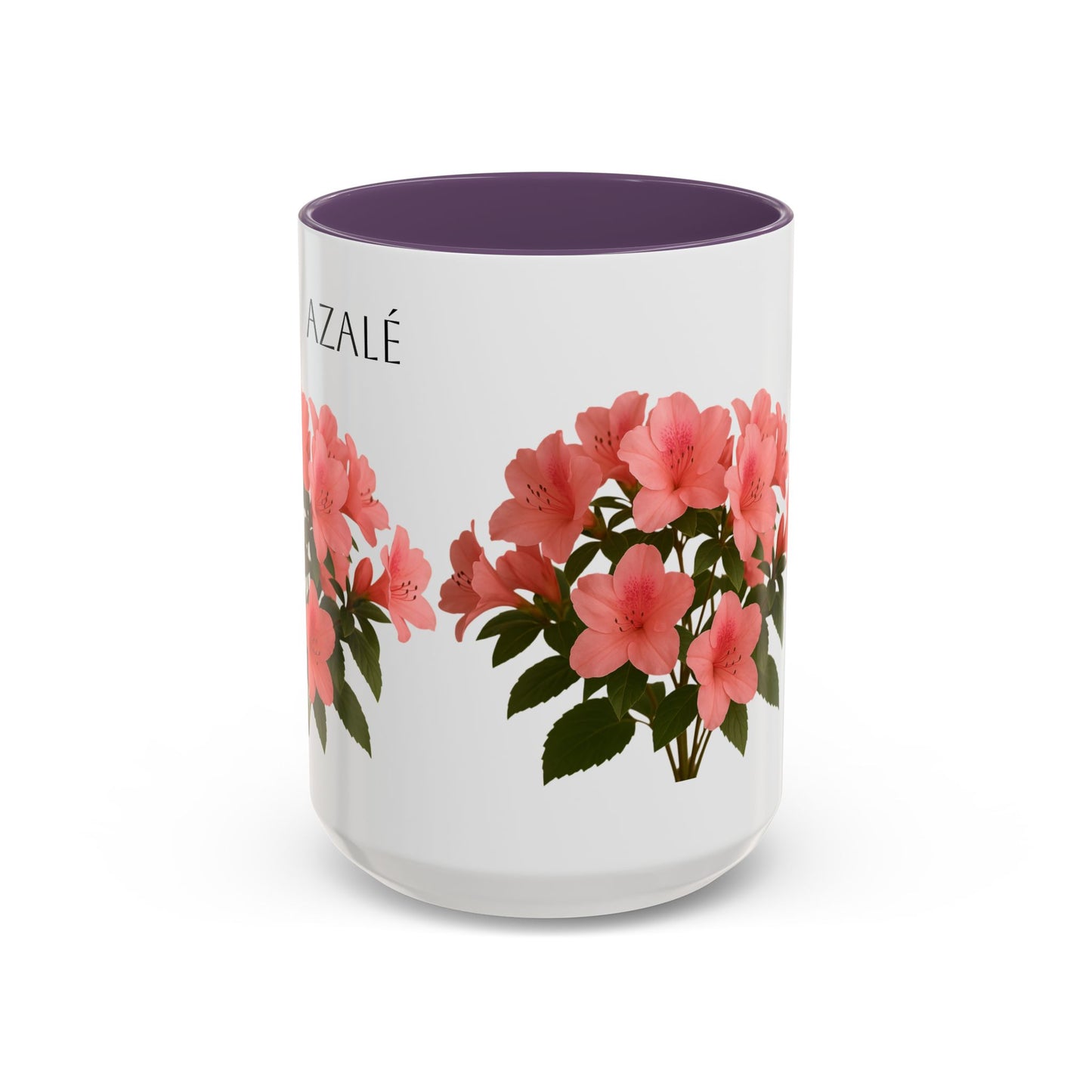 Azalea Floral Coffee Mug, Elegant Tea Cup, Gift for Garden Lovers, Mother's Day, Flower Enthusiasts, Home Decor