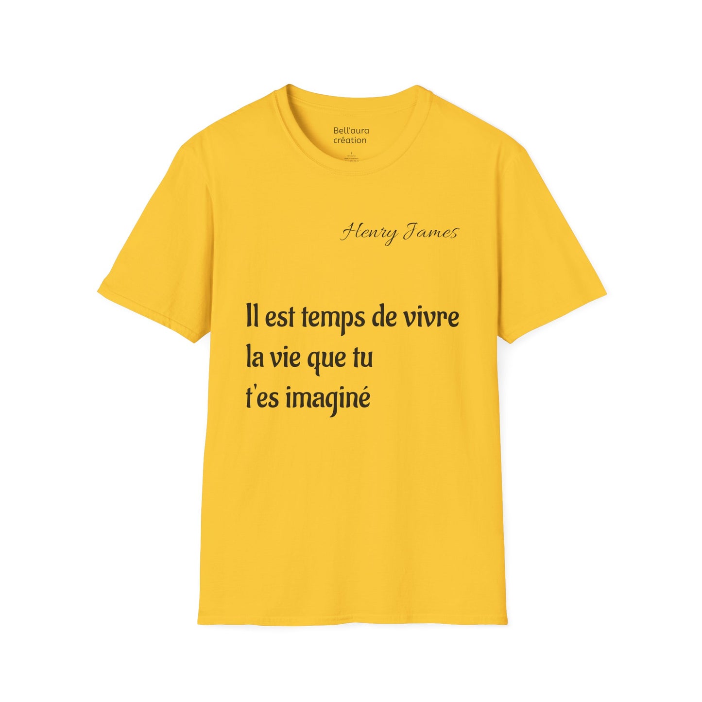 Inspirational Quote Unisex Softstyle T-Shirt | Motivational Tee | Gift for Book Lovers, Literature Enthusiasts, Graduation, Birthday