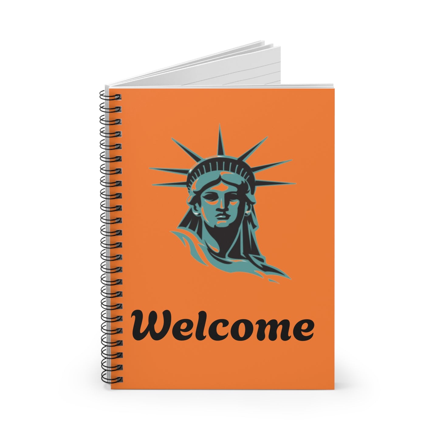 Statue of Liberty Welcome Notebook - A Creative Gift for New Beginnings, Perfect for School, Journaling, or Note-Taking