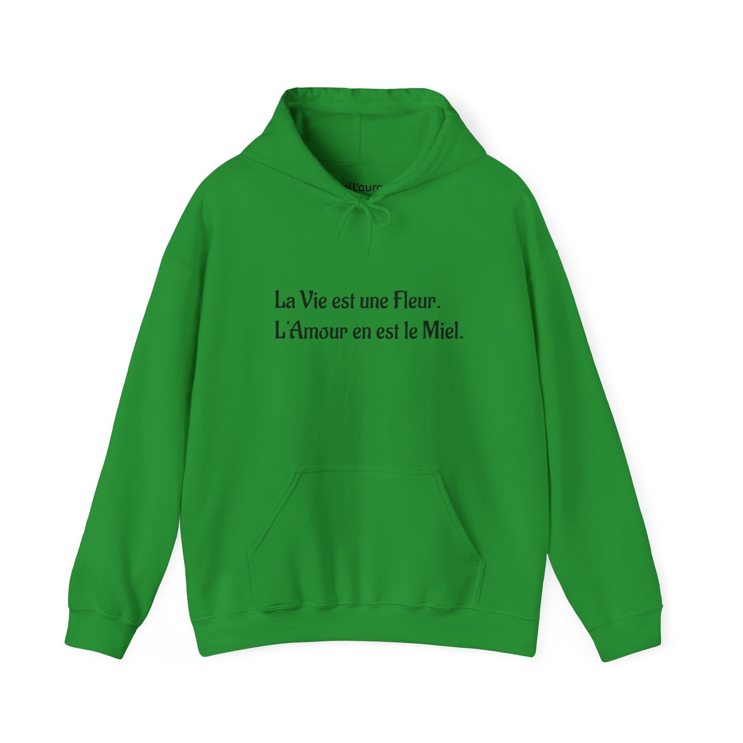 Chic Floral Quote Hoodie, Inspirational Sweatshirt, Gift for Her, Spring Casual Wear, Cozy Lounge Top