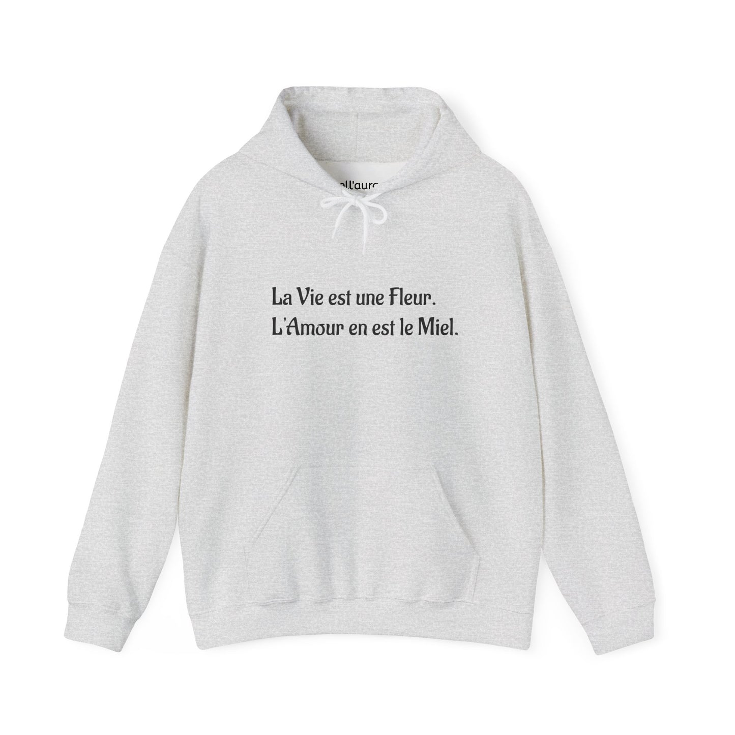 Chic Floral Quote Hoodie, Inspirational Sweatshirt, Gift for Her, Spring Casual Wear, Cozy Lounge Top
