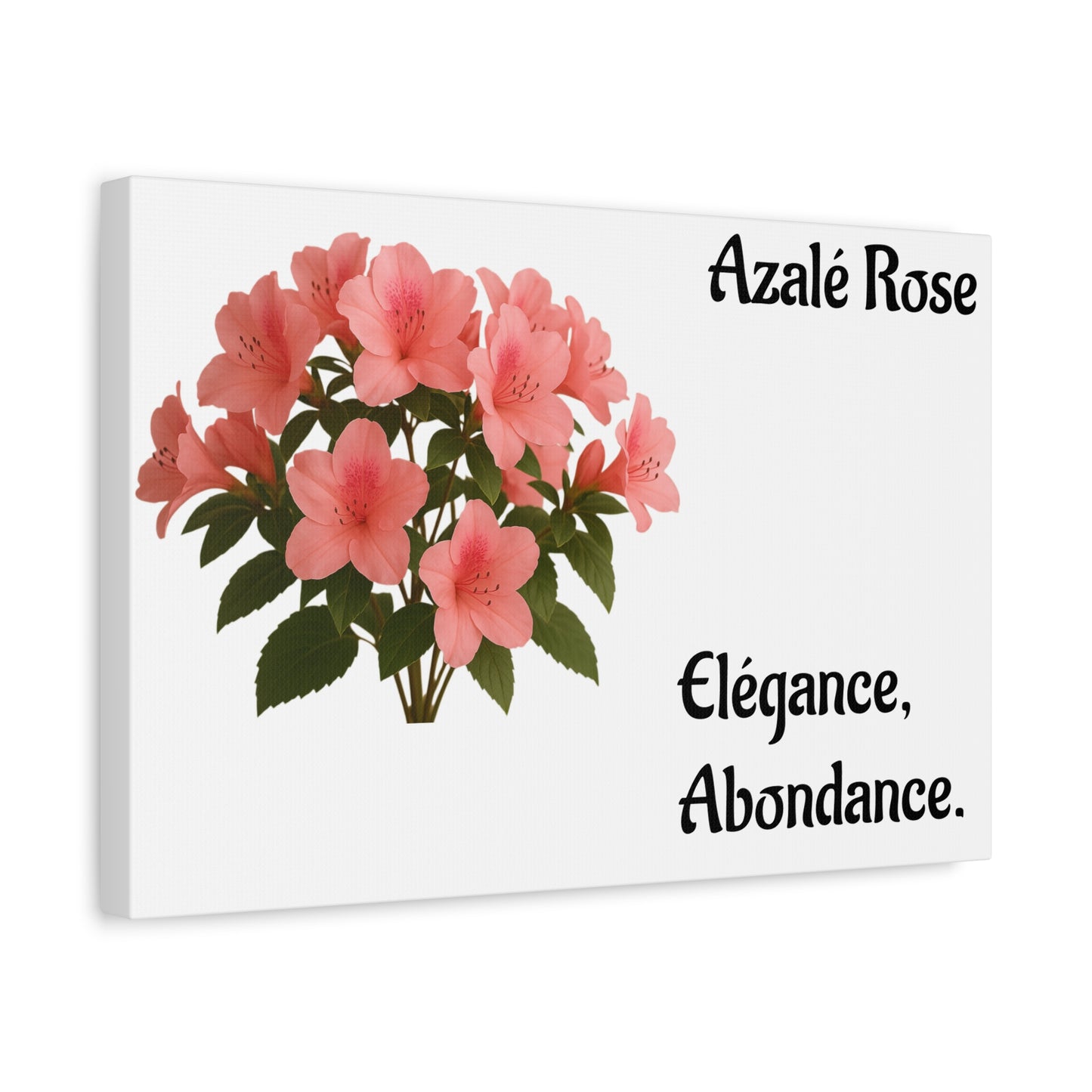Elegant Azalea Rose Canvas Art, Floral Wall Decor, Home Decoration, Gifts for Her, Botanical Wall Art, Mother's Day Gift