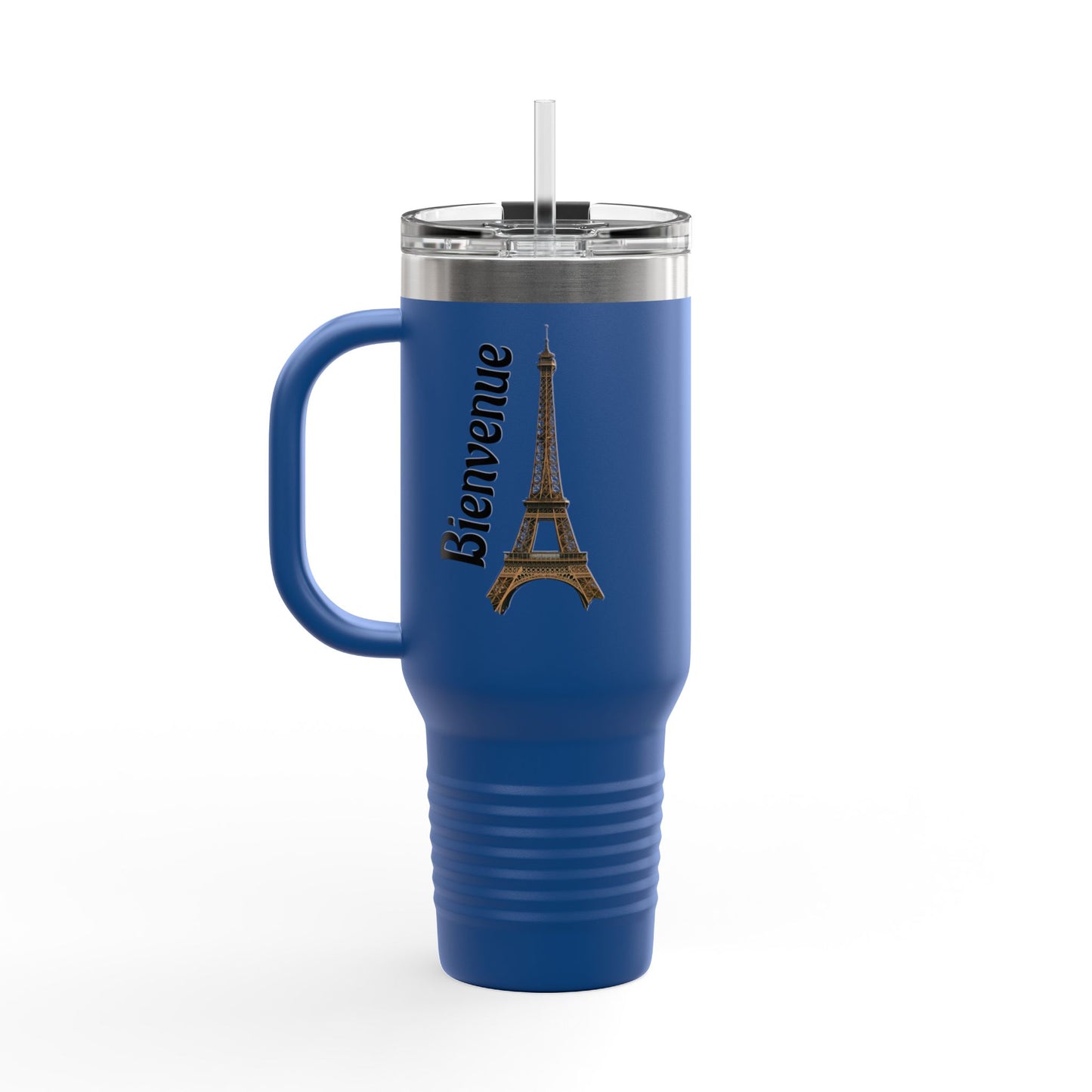Eiffel Tower Insulated Travel Mug – 40oz, Keeps Drinks Hot/Cold, Perfect for Travel, Coffee Lovers, Gifts for Paris Enthusiasts