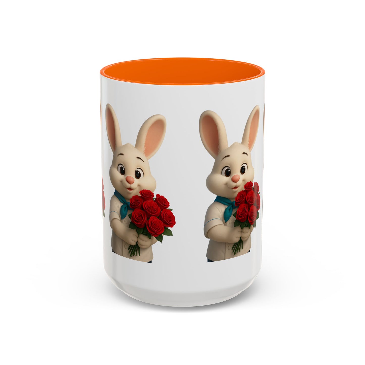 Cute Bunny Coffee Mug, Spring Gift, Valentine’s Day, Easter, Kitchen Decor, Gift for Animal Lovers, Floral Mug
