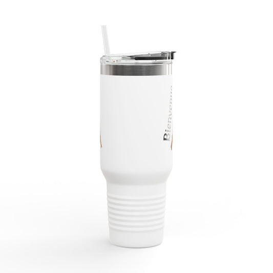 Eiffel Tower Insulated Travel Mug – 40oz, Keeps Drinks Hot/Cold, Perfect for Travel, Coffee Lovers, Gifts for Paris Enthusiasts