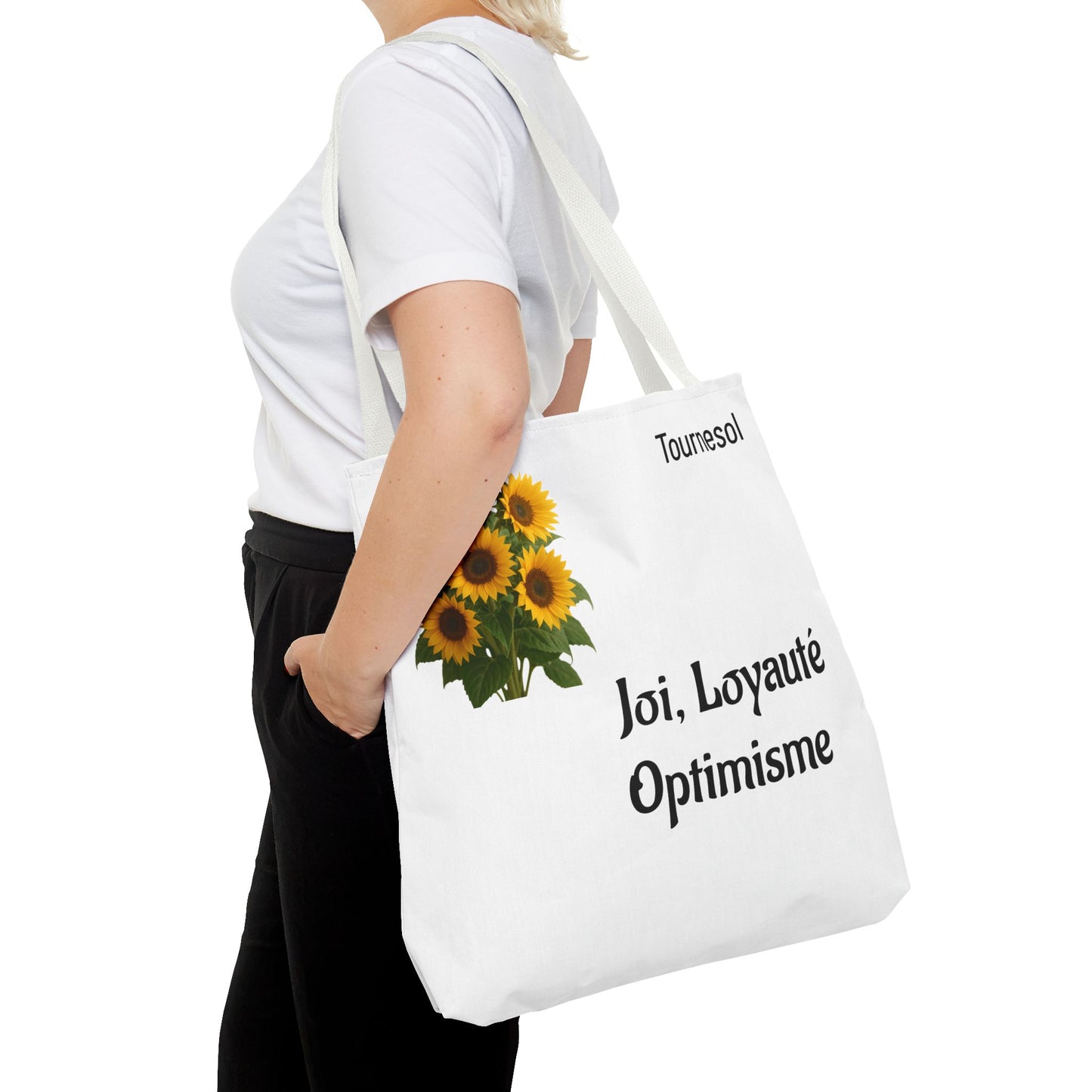 Sunflower Tote Bag - Joy and Optimism Design, Eco-Friendly Tote, Floral Shopping Bag, Gift for Nature Lovers, Summer Accessory