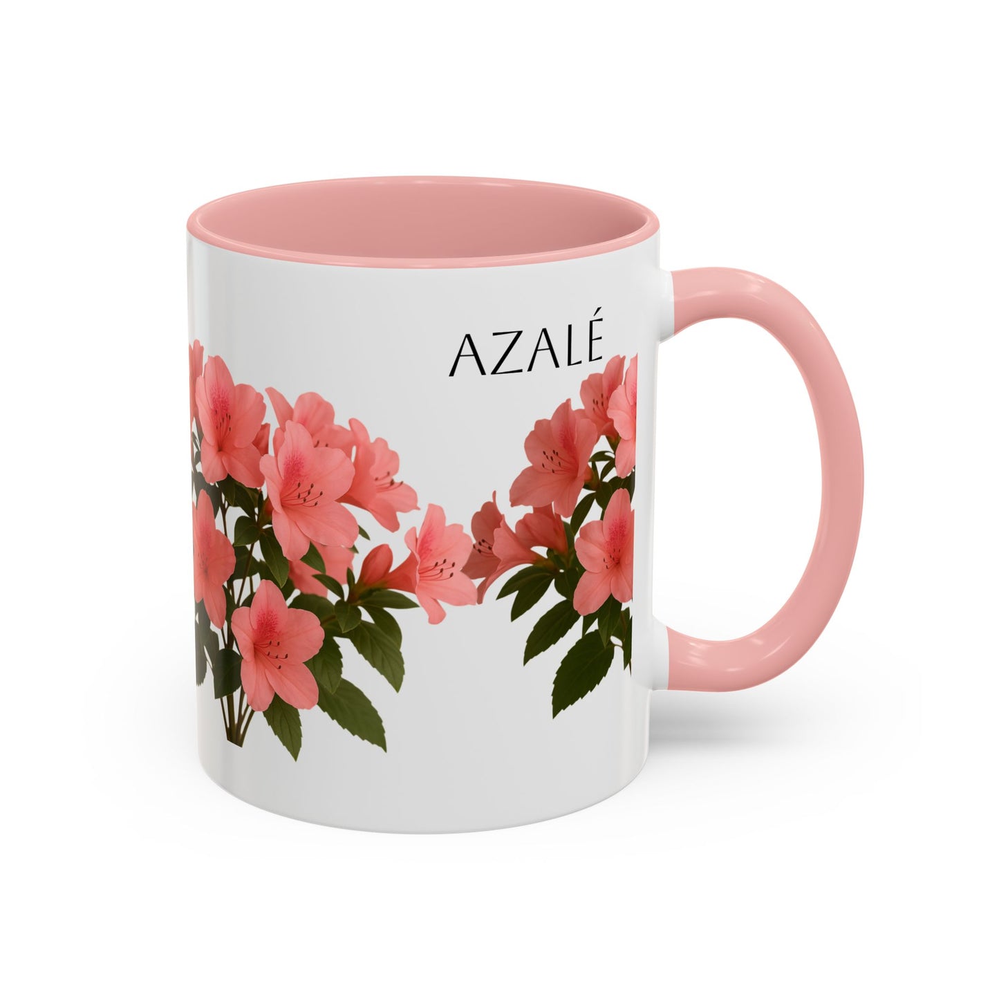 Azalea Floral Coffee Mug, Elegant Tea Cup, Gift for Garden Lovers, Mother's Day, Flower Enthusiasts, Home Decor