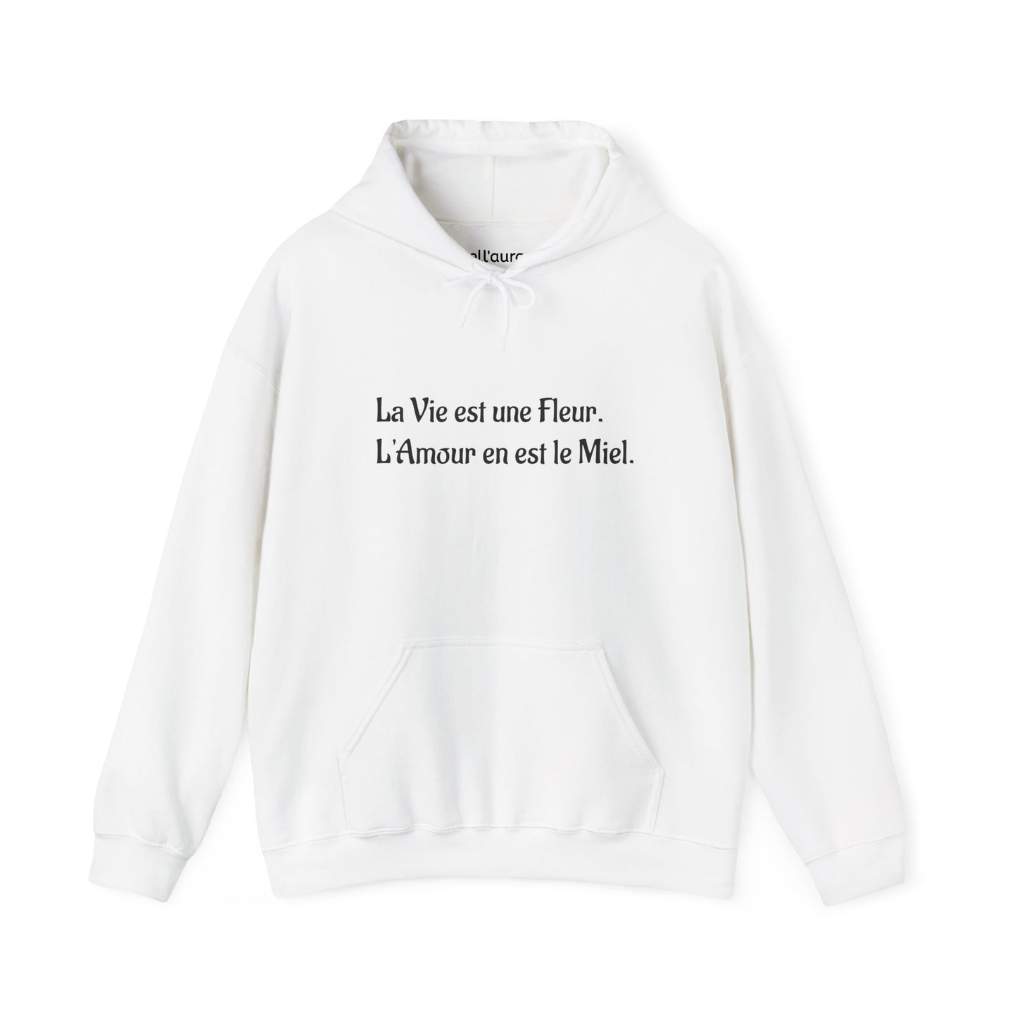Chic Floral Quote Hoodie, Inspirational Sweatshirt, Gift for Her, Spring Casual Wear, Cozy Lounge Top
