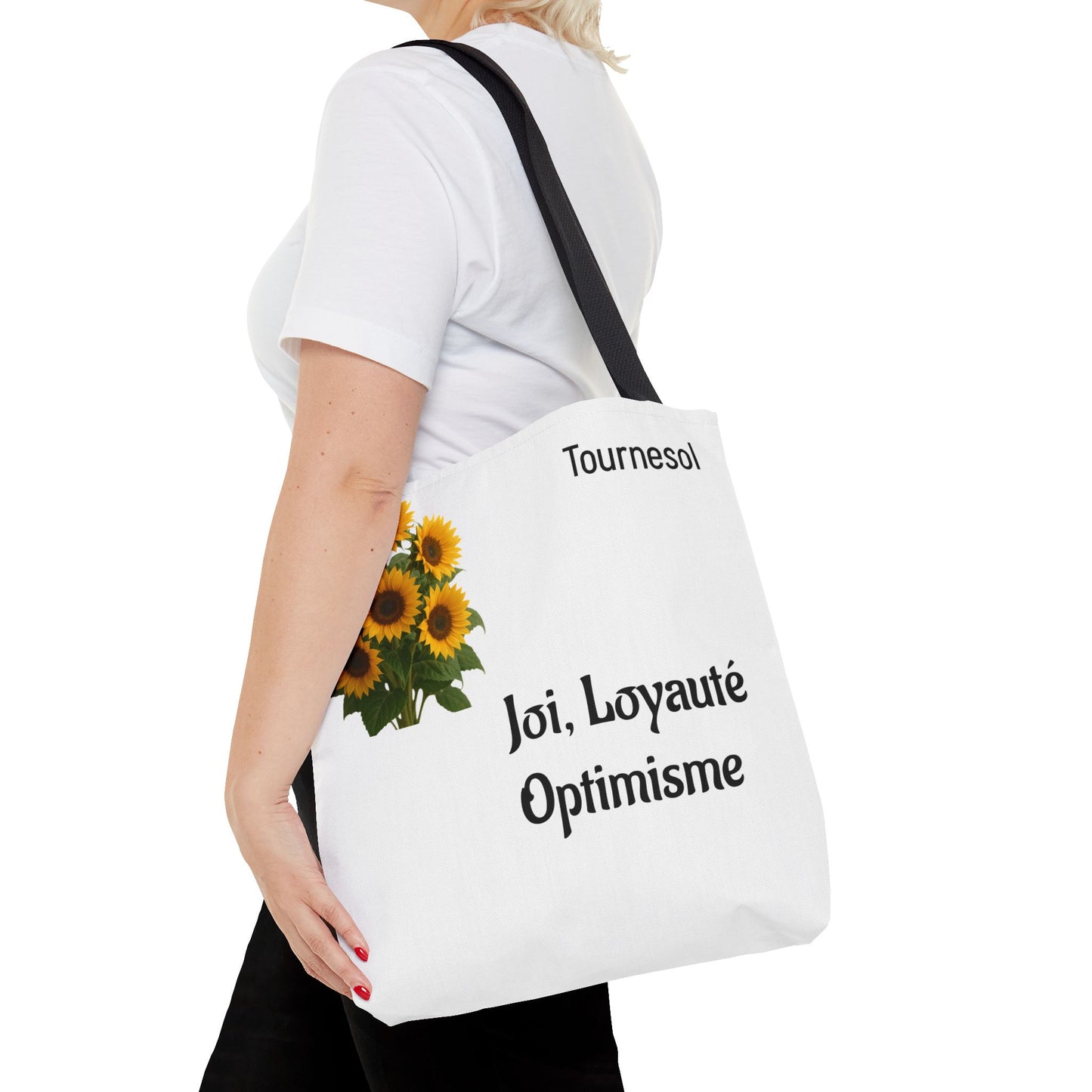 Sunflower Tote Bag - Joy and Optimism Design, Eco-Friendly Tote, Floral Shopping Bag, Gift for Nature Lovers, Summer Accessory