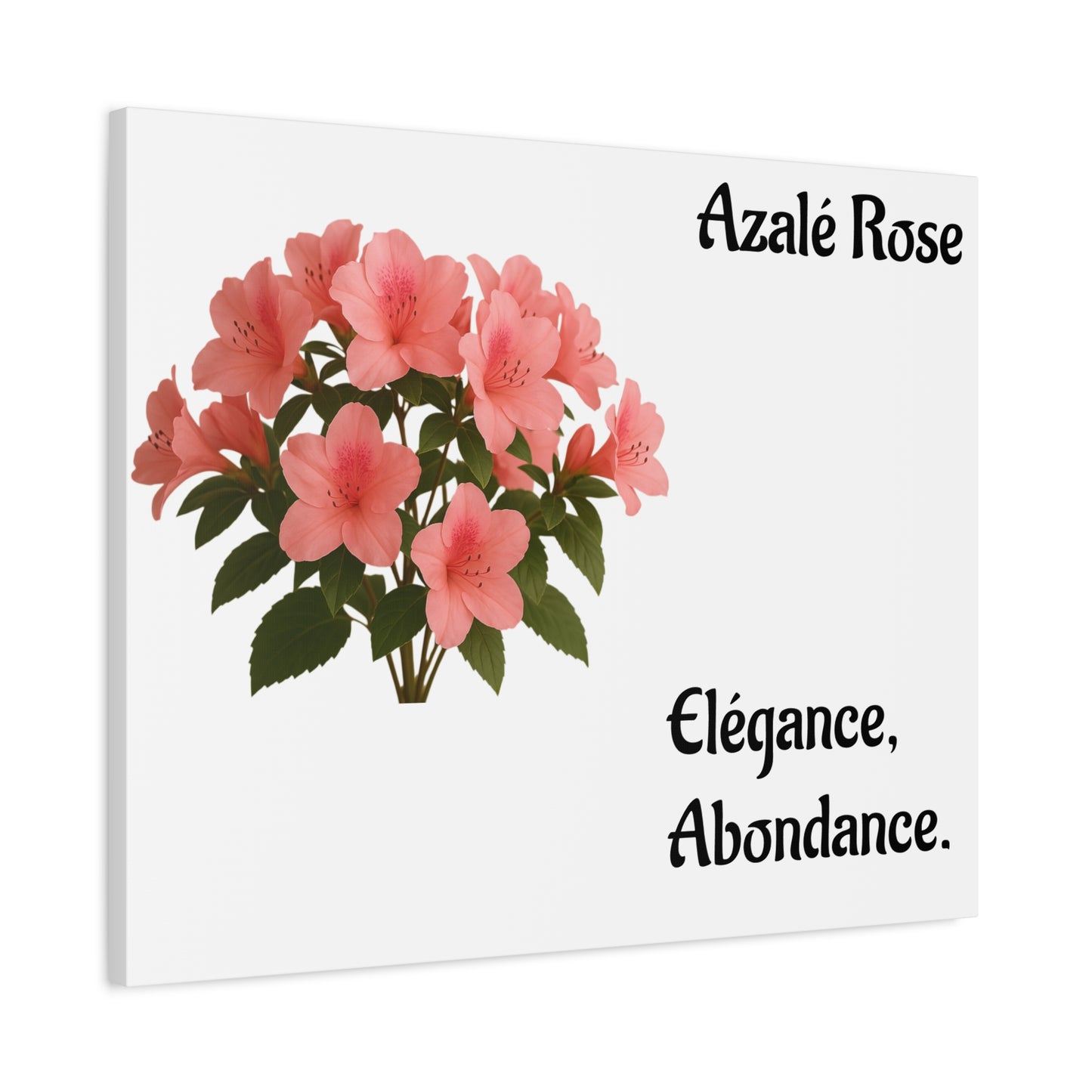Elegant Azalea Rose Canvas Art, Floral Wall Decor, Home Decoration, Gifts for Her, Botanical Wall Art, Mother's Day Gift