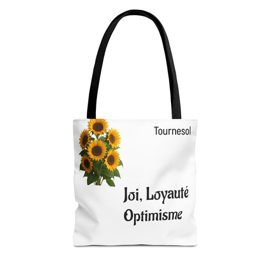 Sunflower Tote Bag - Joy and Optimism Design, Eco-Friendly Tote, Floral Shopping Bag, Gift for Nature Lovers, Summer Accessory