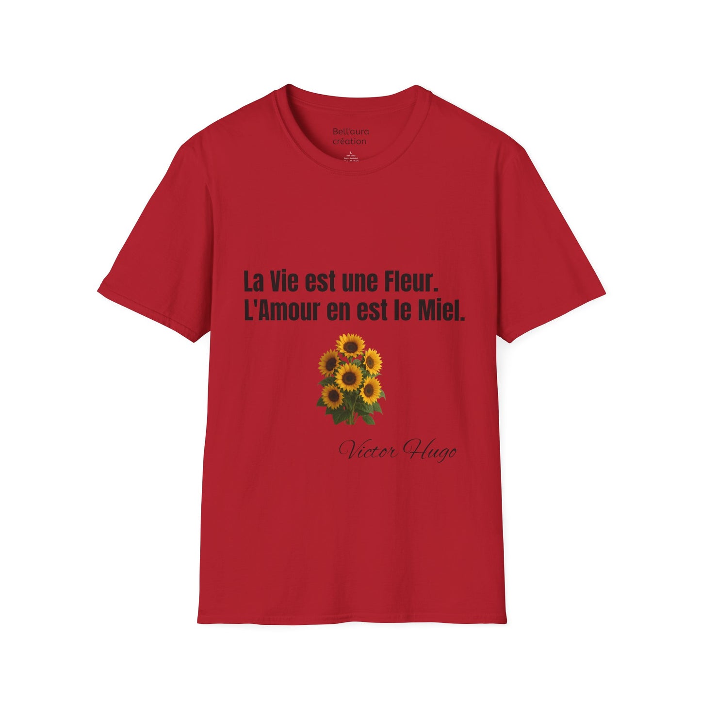 Flower Quote Unisex T-Shirt, Inspirational Tee, Gift for Her, Garden Lover Shirt, Mother's Day Present, Nature Lover Apparel