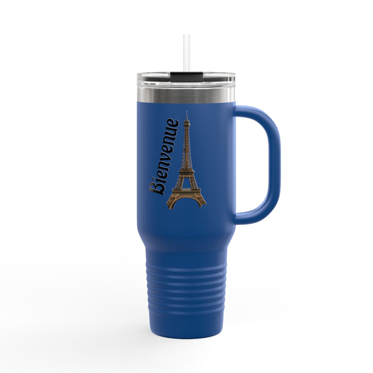 Eiffel Tower Insulated Travel Mug – 40oz, Keeps Drinks Hot/Cold, Perfect for Travel, Coffee Lovers, Gifts for Paris Enthusiasts