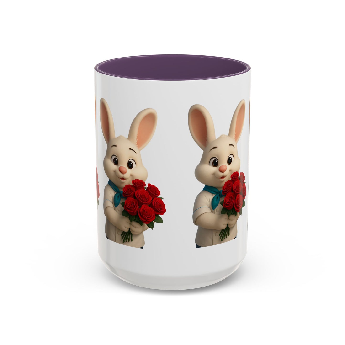 Cute Bunny Coffee Mug, Spring Gift, Valentine’s Day, Easter, Kitchen Decor, Gift for Animal Lovers, Floral Mug